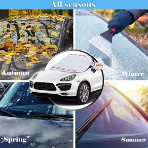 Housse de pare-brise de <span class=keywords><strong>voiture</strong></span> Frost Ice Housse de protection solaire magnétique Housse de pare-brise pour voitures - Product Image 3
