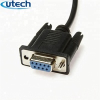 Adaptateur de prise audio auxiliaire vers RS232 mâle 9 broches DB9 vers prise jack 3,5 mm, câble de 3,5 mm