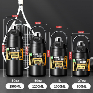 <b>2</b> litre stainless steel water bottle 1L 1.2L 1.5L dual drink lid sports vacuum <b>flask</b> stainless steel water bottle - Product Image 3