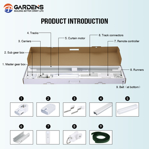 Kit de Motor para Cortina Inteligente de Alumínio DIY de 3,2m com Tuya WiFi Zigbee para Automação Residencial Inteligente - Product Image 2
