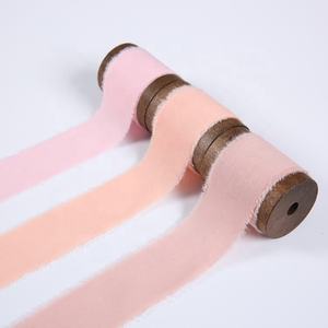 Rubans en <span class=keywords><strong>sergé</strong></span> de <span class=keywords><strong>coton</strong></span> 100% naturel rugueux de couleur personnalisée décorative de luxe pour la décoration de mariage - Product Image 4