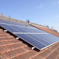 Support de montage de panneau solaire en aluminium pour toit en tuiles vitrées PV pour système de montage solaire