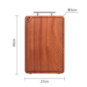 Plateau à fruits carré en bois de noyer pour la cuisine à domicile Rangement facile à nettoyer et blocs à découper élégants - Product Image 6