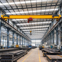 Pont roulant électrique à commande PLC modèle LD, moteur de palan, chariot de levage, portée 5-30m, hauteur de levage 25m pour la manutention de matériaux en usine