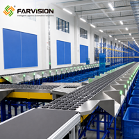 Sistema de Clasificación de Paquetes Industrial Inteligente FARVISION, Clasificador de Ruedas con Capacidad de Carga de 60 kg, 6000PPH, Máquina Clasificadora de Paquetes Automática de Alta Velocidad