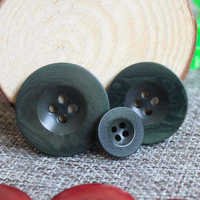 Boutons ronds en corozo naturel de haute qualité à 4 trous pour chemises et costumes