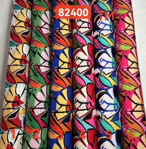 Tissu en rayonne imprimé 30S 45S, doux, motif floral personnalisé, tissé en <span class=keywords><strong>chalis</strong></span>, 100% viscose rayonne pour robe - Product Image 6