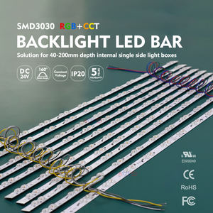 Barra de Luz LED RGB+CCT DC24V 3030 con Carcasa de Aluminio y Diseño de Lente para Iluminación Comercial y de Letreros - Product Image 4