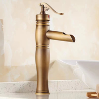 58 Chine Fabricant Classique Antique Mitigeur Salle De Bains Robinet Pont Montage Bronze Laiton Cascade Bassin Mitigeurs
