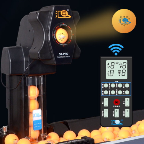 HUI PANG S8PRO Table Tennis Robot Remote Auto High Level Entertainment Ball Machines for Club Training