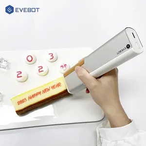 New Arrival! EVEBOT Printpen with New Color Red Edible Ink Digital Handheld Printer Food surface Portable inkjet Coffee Printer