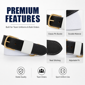 <span class=keywords><strong>Ceinture</strong></span> de baseball <span class=keywords><strong>élastique</strong></span> réglable Prosteer en gros, <span class=keywords><strong>ceinture</strong></span> de club personnalisée pour uniforme d'équipe, commandes en gros, ODM, OEM - Product Image 1