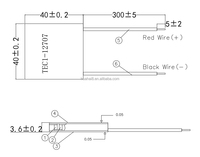 TEC1-12707 Thermoelektrisches Kühlermodul TE Kundenspezifische Klimaanlage Wassergenerator TEC 12707 12V Peltier