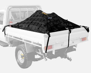 Correas de red de carga con malla para camionetas, remolques, vehículos, redes con ganchos ajustables, amarres - Product Image 6