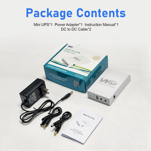 WGPミニUps電源バックアップリチウム電池付き25w 20000mahミニUps 5v 9v <span class=keywords><strong>12v</strong></span> UpsミニWifiルーターとモデム用 - Product Image 6