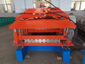 Ibr Pbr 리브 R Ranel Ag 패널 골판지 아연 도금 강판 단계 타일 데커 루핑 시트 이중 타일 만들기 기계 - Product Image 5