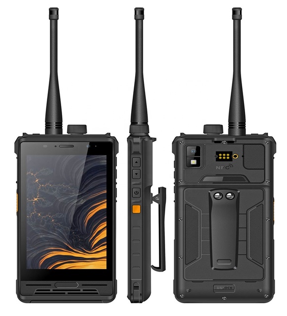 Cheapest HiDON 5 Inch Rugged Mobile Phones with GPS NFC Fingerprint and PTT Function Digital Walkie Talkie DMR Satellite Phone