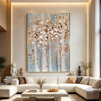 Peinture sur coquille artisanale, art 3D sur coquille, style luxueux, peinture texturée peinte à la main pour la décoration du salon et des hôtels