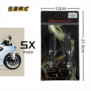 ไฟเลี้ยว LED แบบเส้นตรง SX Moto 12V สีเหลือง ไฟวิ่งกลางวัน ระบบไฟรถจักรยานยนต์ - Product Image 1
