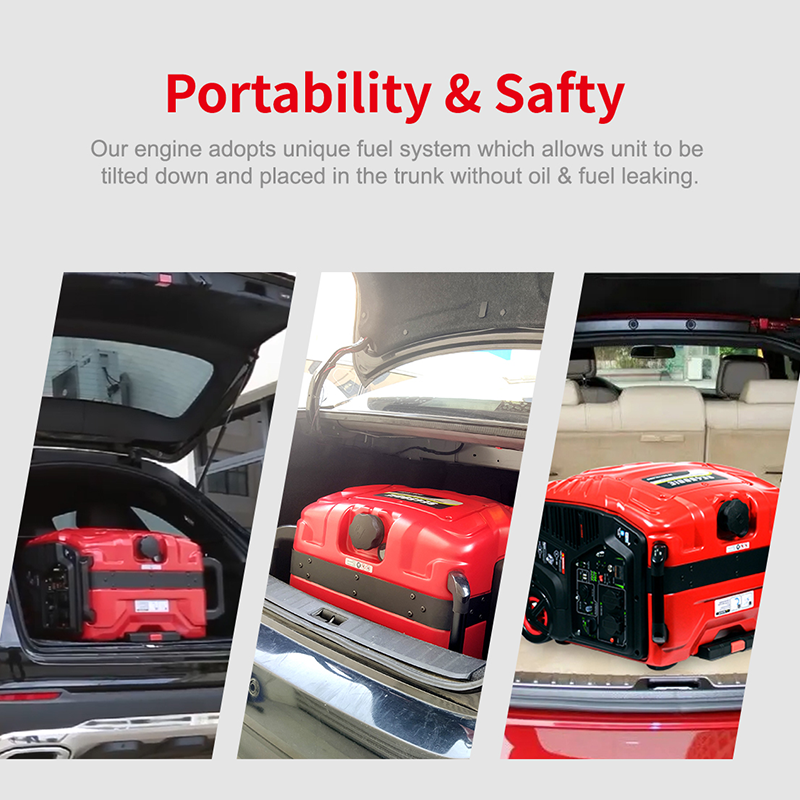 New Designed Gasoline Engine 3000W 3kw Super Silent Generator Digital Portable Electric Inverter Gasoline Generator for Camping