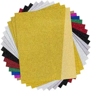 High Quality Gold Glitter Heat Transfer Vinyl Wholesale Rainbow Glitter Heat Transfer Vinyl Heat Press Glitter Film