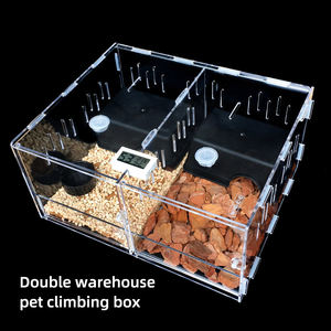 Relaxlines Boîte d'alimentation pour <span class=keywords><strong>reptiles</strong></span> à 4 compartiments, personnalisable, écologique, durable, moderne, terrarium, forêt tropicale, acrylique, <span class=keywords><strong>reptiles</strong></span> - Product Image 2