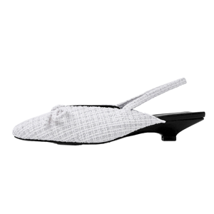 Sandales Slingback Confortables à Talons Fins en Daim pour Femme, Semelle Intérieure en PU, Luxe Personnalisé, Designer, Bout Fermé, Couleur Unie, Été Automne - Product Image 2