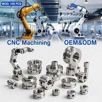 Pièces en aluminium usinées CNC sur mesure OEM ODM, usinage de haute précision 3/5 axes, service de fraisage et de tournage, bras robotique, usinage industriel