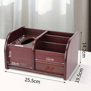 Caja de Almacenamiento de Papel Tisú de Gran Capacidad, Ecológica, Minimalista, Brillante, de Madera, para Escritorio, Oficina, Hogar - Product Image 5