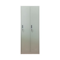 Super qualité métal 2 portes casier en acier vêtements placard de rangement armoire fer vêtements placard Almirah chambre meubles