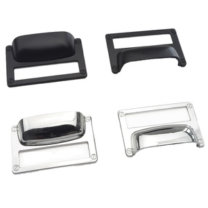 Modern Zinc Alloy Eco-Friendly <b>Kitchen</b> Dresser Drawer Pulls <b>Cabinet</b> Door <b>Handle</b> Closet Knob Bright Chrome Cupboard Furniture - Product Image 1