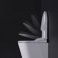 Confortable eau chaude lavage bidet douche toilette télécommande mur accroché toilette intelligente