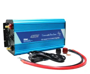 비상 UPS 전원 공급 장치 3000W 4000W 6000W DC 12V 24V to AC 220V 50HZ 순수 사인파 인버터 배터리 충전기