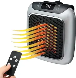 Produtos de venda quente aquecedor portátil de cerâmica para parede, ventilador para quarto, plug em, aquecedor elétrico de parede