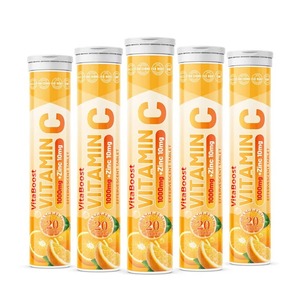Tabletas Efervescentes de Vitamina C con Sabor Personalizado al por Mayor, Multivitamínico con Zinc, Suplemento Reforzador del Sistema Inmunitario - Product Image 1