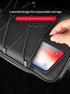 Sacoche de <span class=keywords><strong>porte</strong></span>-bagages arrière pour vélo électrique et VTT, grande capacité, imperméable, avec <span class=keywords><strong>housse</strong></span> de pluie, réfléchissante et fixation stable - Product Image 2