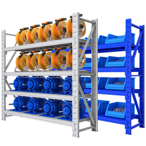 Sistema de estante de almacenamiento industrial resistente de alta calidad Estantes de acero de metal laminado Almacenamiento eficiente de artículos en almacén - Product Image 2