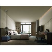 Meubles de chambre à coucher modernes sur mesure Lit bon marché Ensemble de chambre à coucher d'hôtel Mobilier de chambre d'hôtel