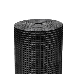 Maille de clôture carrée soudée en vinyle noir de calibre 19, rouleau de mailles soudées pour poulets et lapins, 24 ''x 100'' 1/2 pouces - Product Image 1