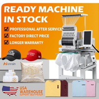 Machine à broder informatisée à tête unique HONRAIN pour les petites entreprises, casquettes personnalisées, écussons et décoration de vêtements