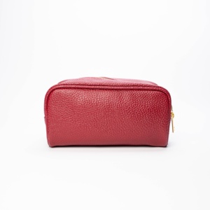 Luxury Leather <b>Makeup</b> Bag ODM OEM customization BSCI <b>Storage</b> Bag Customizable Zipper Cosmetic Bag - Product Image 2