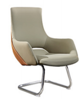 Fauteuil de Direction Ergonomique en Cuir Moderne - Chaise de Bureau Pivotante à 360° avec Base en Alliage d'Aluminium Réglable en Hauteur pour la Maison et l'Atelier