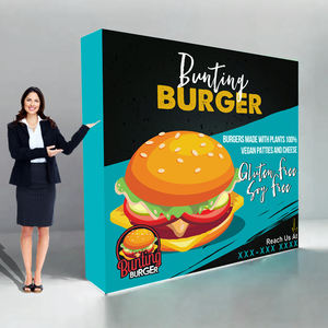 Promosyon özel LOGO tasarım LED örgü ışıklı kutu ticari pazarlama satış fuar reklam ışık kabine ekran standı - Product Image 1