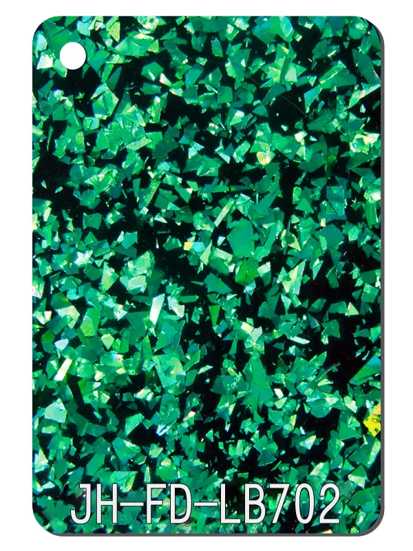 Foglio acrilico scintillante Glitter decorativo acrilico radiante iridescente per la migliore vendita