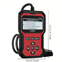 Escáner OBD2 profesional V410 Lector de código avanzado Analizador de motor de datos en vivo Diagnóstico de luz de motor de verificación universal de 1 año