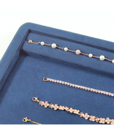Présentoir en bois et cuir de velours plat, bagues acryliques roses, pour exposition, plateau d'organisation de bijoux empilables, lot de 10 pièces