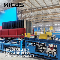 Ligne de tri et de réparation de palettes en bois durable, système automatisé pour l'économie circulaire et la réduction des déchets