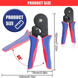 <span class=keywords><strong>Pince</strong></span> à <span class=keywords><strong>sertir</strong></span> professionnelle pour bornes tubulaires, pour câbles de 0,08 à 16 mm, outils de sertissage de cosses de câbles, <span class=keywords><strong>pince</strong></span> à <span class=keywords><strong>sertir</strong></span> manuelle - Product Image 3