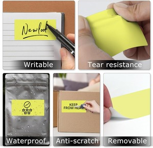 Etiquetas adhesivas térmicas codificadas por colores de alta calidad, papel adhesivo compatible con múltiples modelos de impresora para uso en pequeñas empresas - Product Image 3