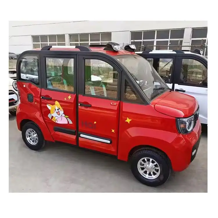 Stamping Body Cheap 60V 1000W Adult Tricycle 4 Wheels 4 Seat Passenger New Energy Electric Cars For Sale
